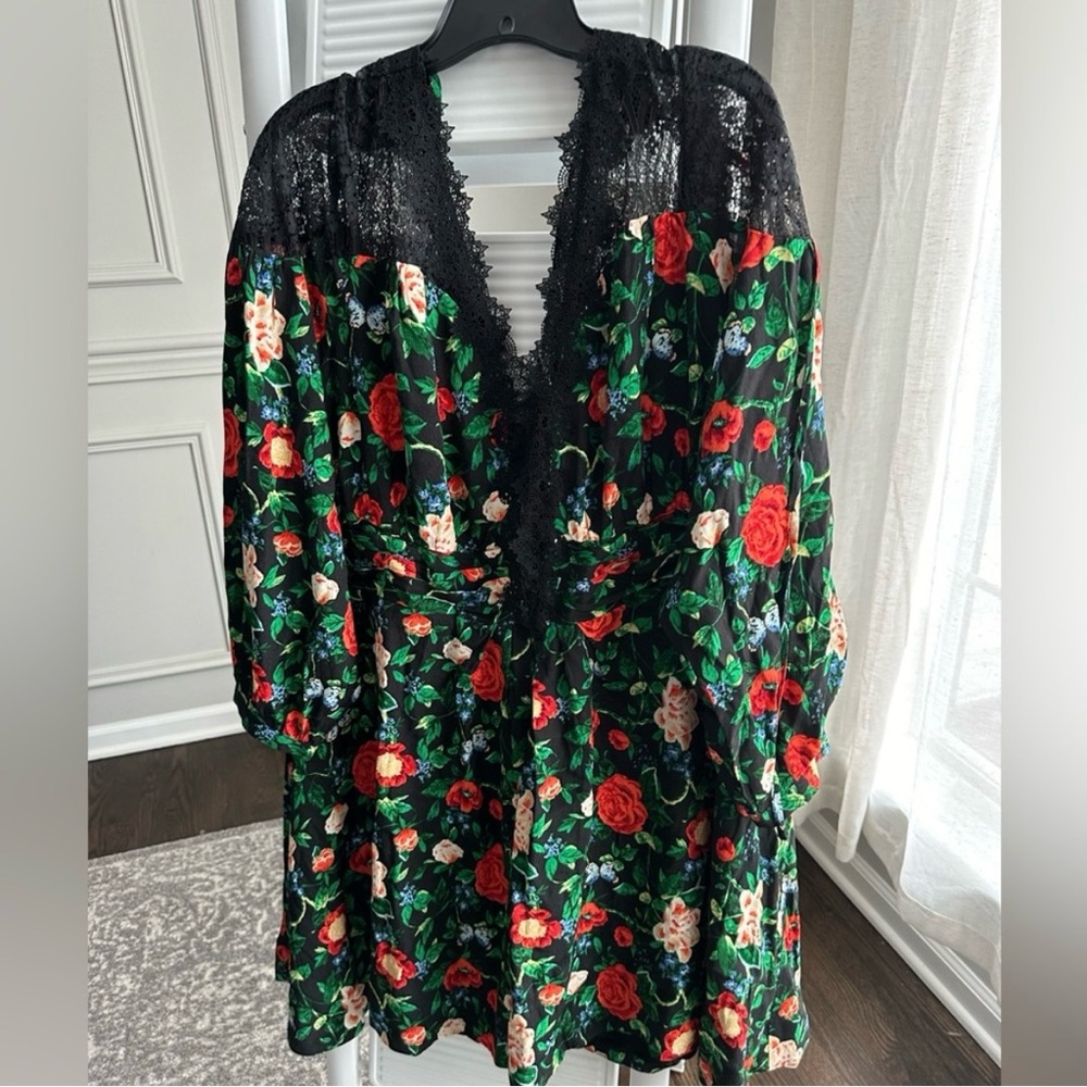 Anthropologie Lacy V-Neck Mini Dress size 18w - Picture 2 of 10